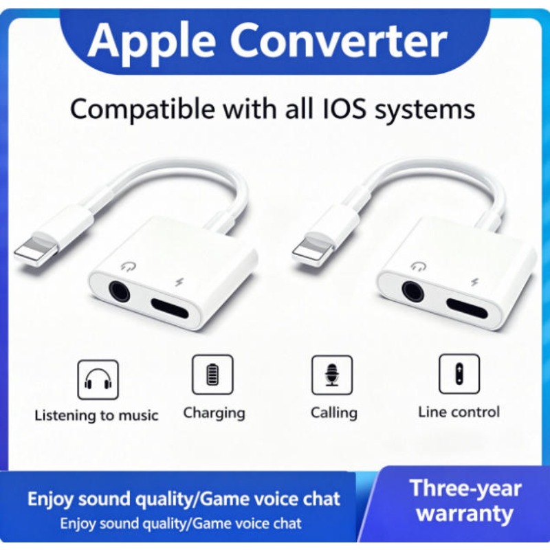 Earphone Splitter Jack - Adapter audio do iPhone 14 13